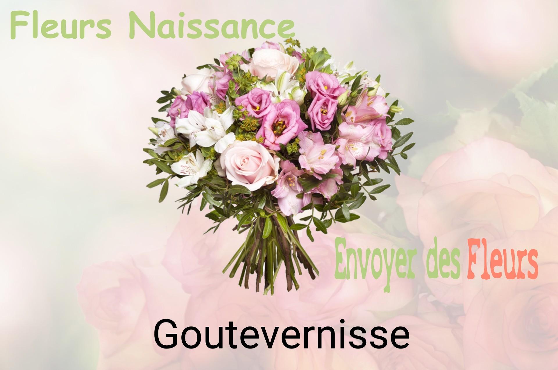 Bouquet de fleurs de naissance livré à Goutevernisse